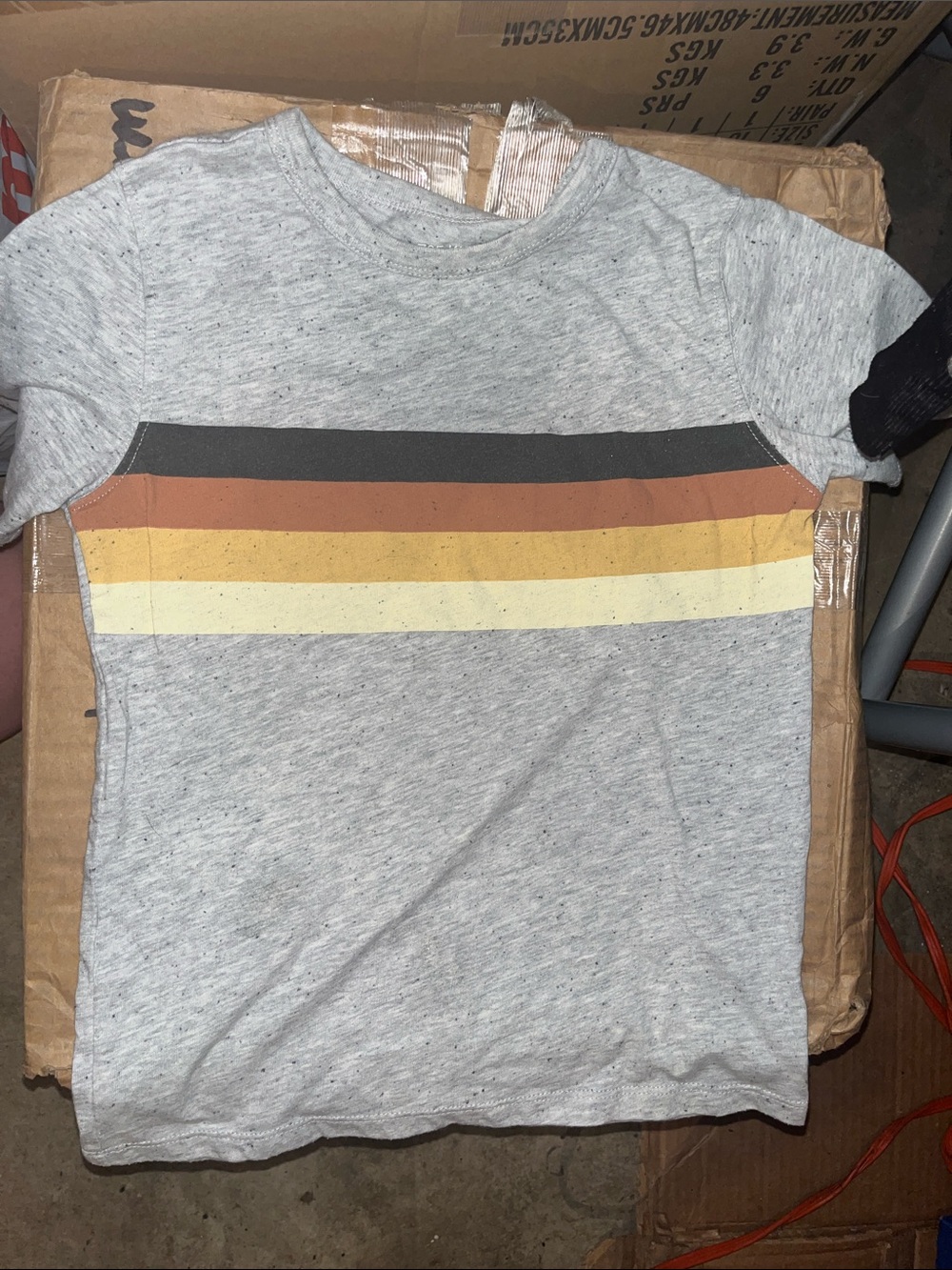 365 Kids by GapKids Heather Gray Speckled Tee